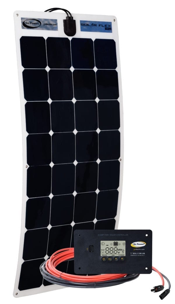 Go Power 100 Watt Flexible Solar Kit Gp Flex 100 For Boats And Rvs 6267